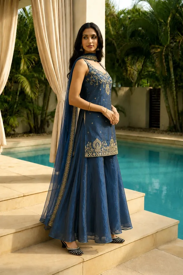 Sherri_Hill-Kurta_Set-BLUE