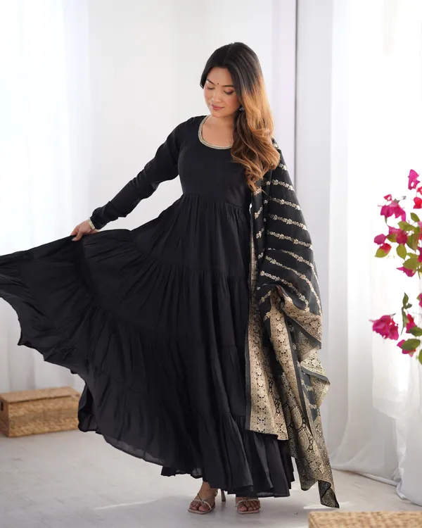 Sherri_Hill-Kurta_Set-BLACK
