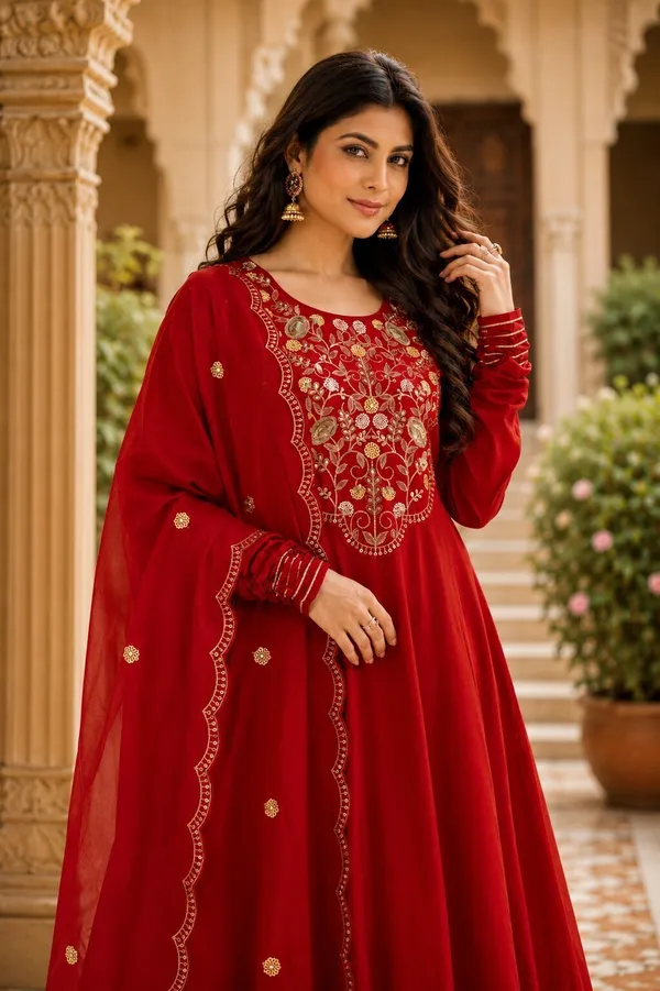 Sherri_Hill-Kurta_Set-RED