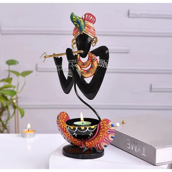 Krishna_Tealight_Candle_Holder_Metal