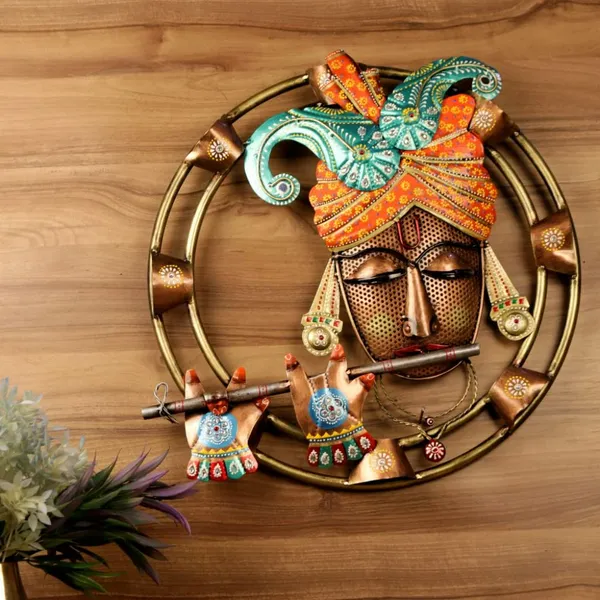 Metal_Wall_Art_Lord_Krishna_With_Flute