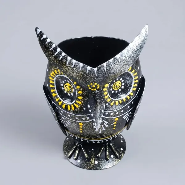 Owl_Pen_Holder_Metal_Figurine