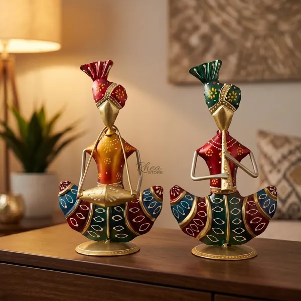 Rajasthani_Musician_Figurines_Iron_Showpiece_Set