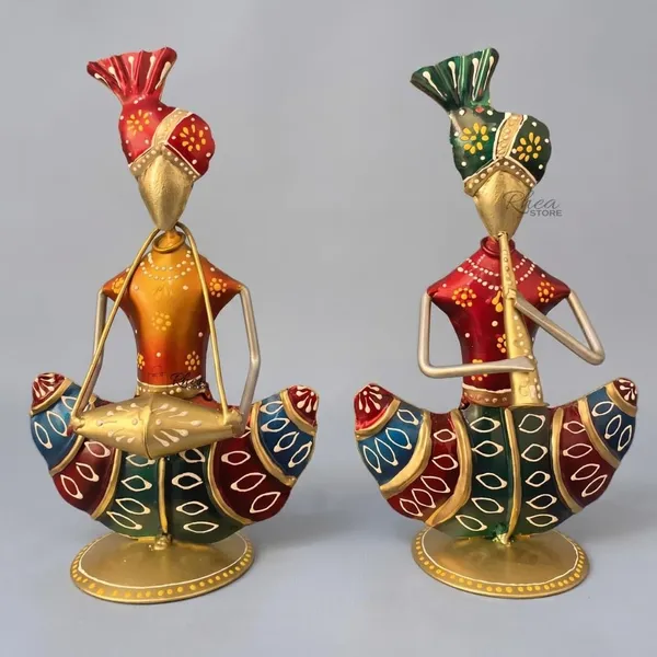 Rajasthani_Musician_Figurines_Iron_Showpiece_Set