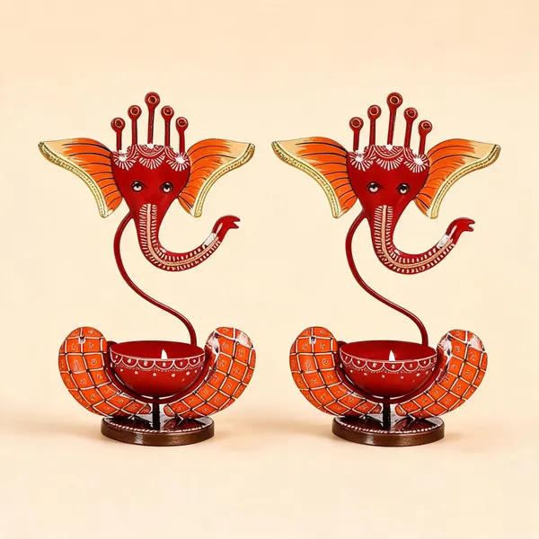 Iron_Devotional_Ganesha_Tea_Light_Holder_-_Pack_of_2