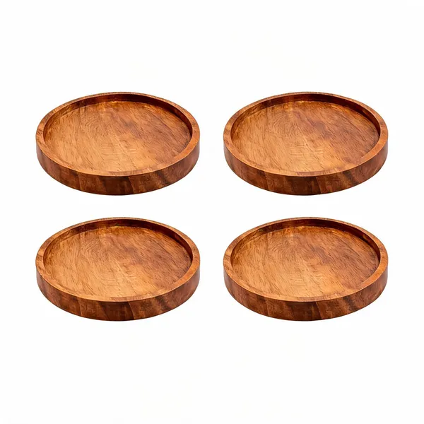 Babul_Wood_Handmade_Tea_Coaster_-_Pack_of_4