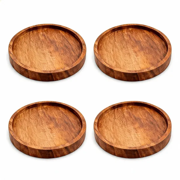 Babul_Wood_Handmade_Tea_Coaster_-_Pack_of_4