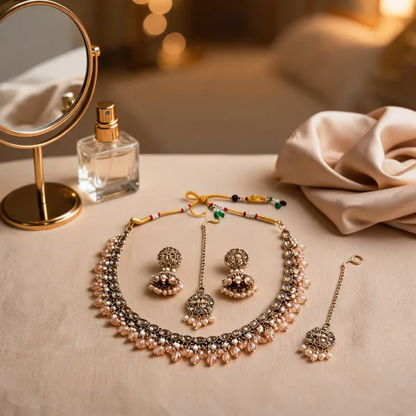 Gold_Tone_Alloy_Kundan_Pearl_Bridal_Necklace_Earrings_Maang_Tikka_Set_For_Women