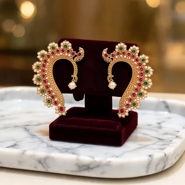 Gold_Tone_Alloy_Kundan_Multicolour_Stone_Pearl_Ear_Cuff_Earrings_For_Women_Pack_Of_2