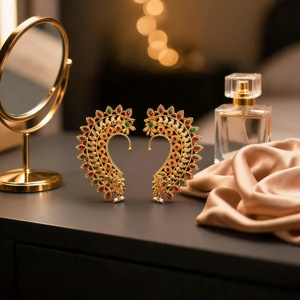 Gold_Alloy_Paisley_Stone_Studded_Stud_Earrings_For_Women_Pack_Of_2