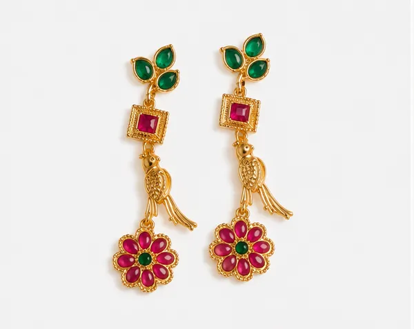 Gold-Tone_Stone_Drop_Earrings_for_Women