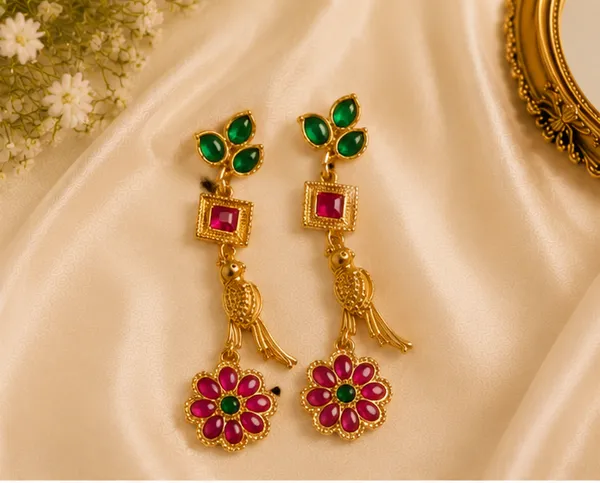 Gold-Tone_Stone_Drop_Earrings_for_Women