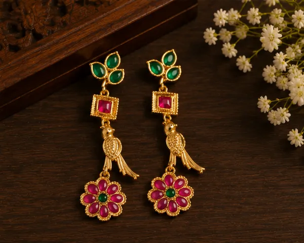 Gold-Tone_Stone_Drop_Earrings_for_Women