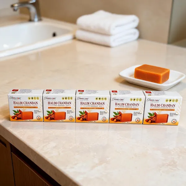 Easy_Care_Haldi_Chandan_Glycerin_Handmade_Soap_-_Pack_Of_5