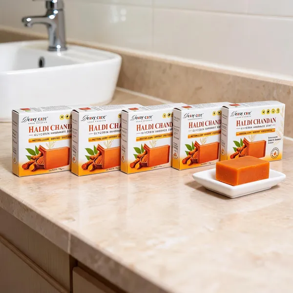 Easy_Care_Haldi_Chandan_Glycerin_Handmade_Soap_-_Pack_Of_5