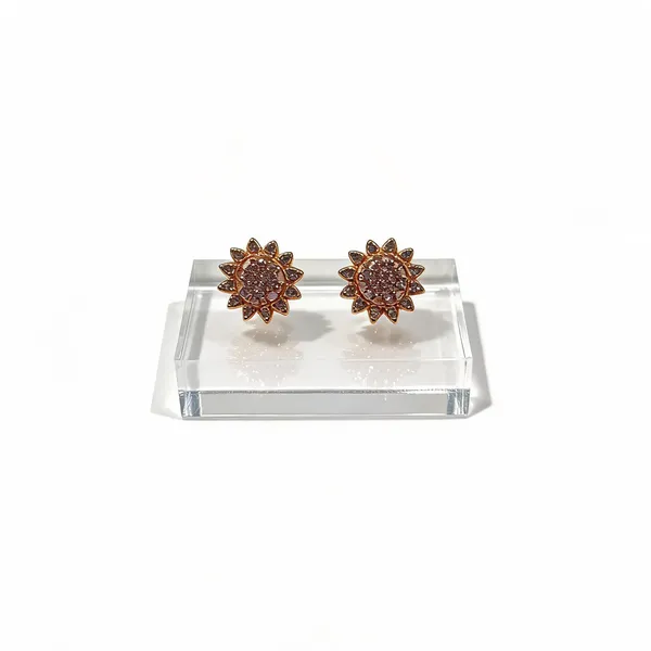 Gold-Toned_Floral_Stud_Earrings_for_Women
