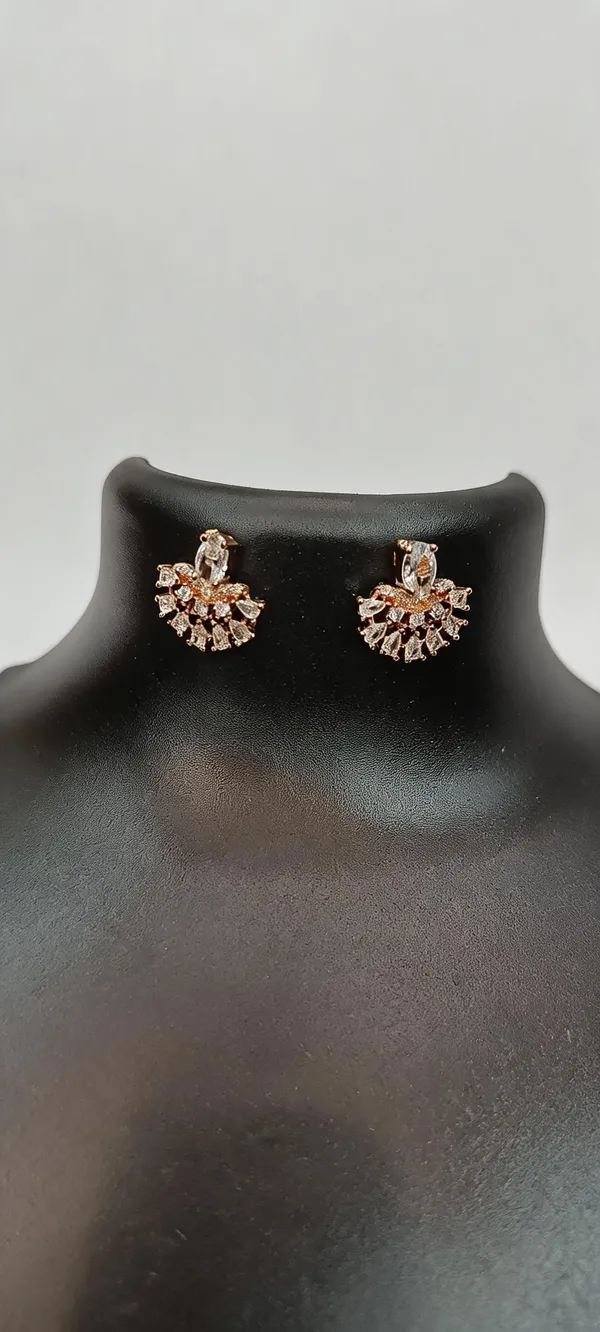 Gold_Tone_Floral_Crystal_Stud_Earrings_For_Women