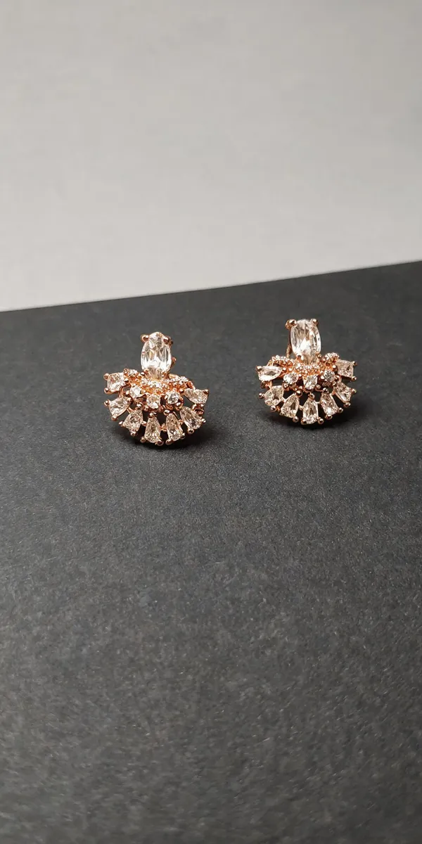Gold_Tone_Floral_Crystal_Stud_Earrings_For_Women