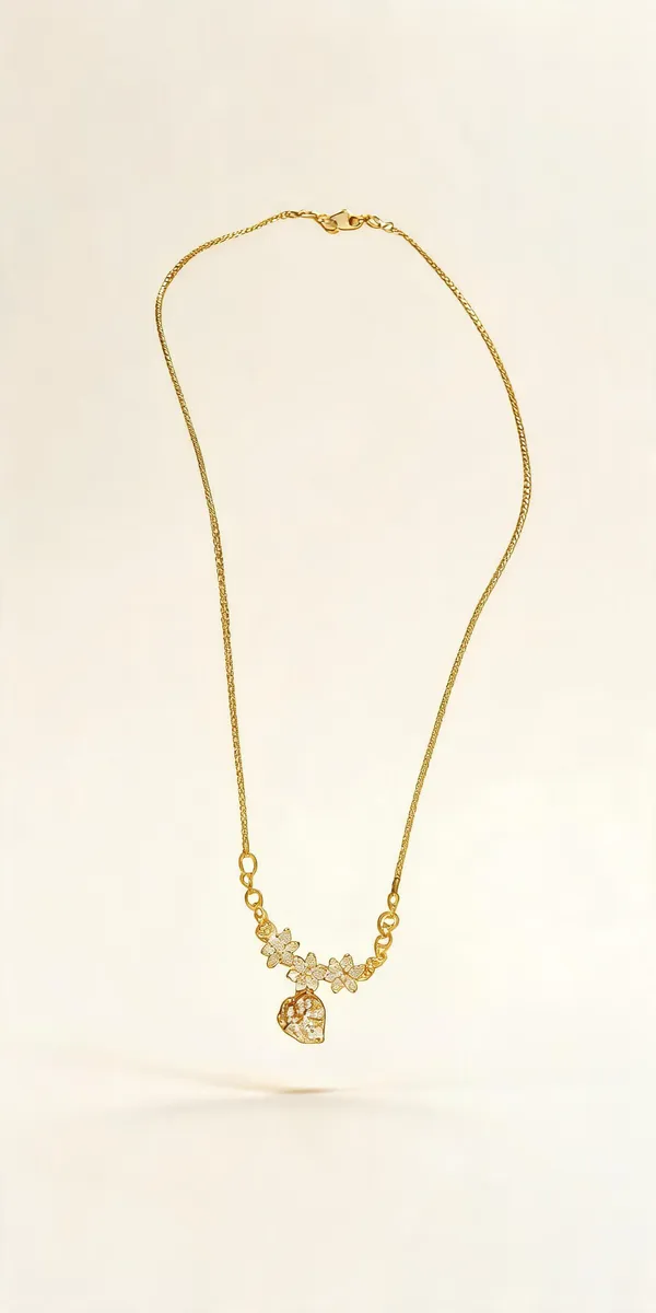 Gold_Tone_Floral_Pendant_Necklace_for_Women