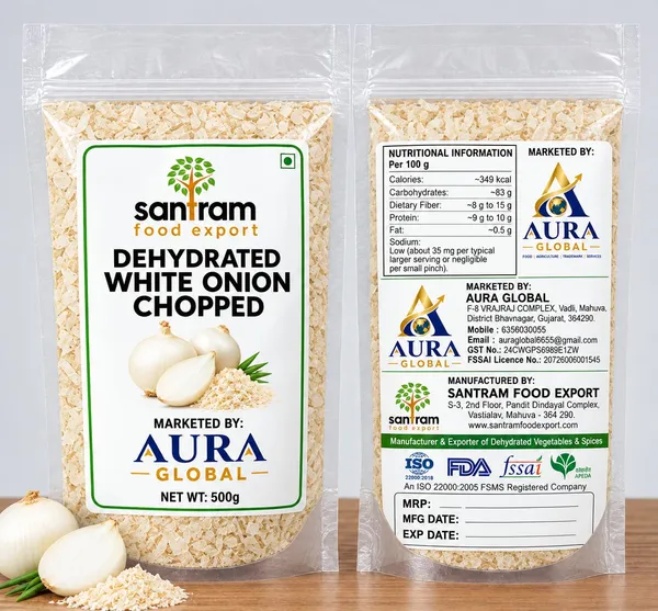 Santram_Dehydrated_White_Onion_Chopped_500_G