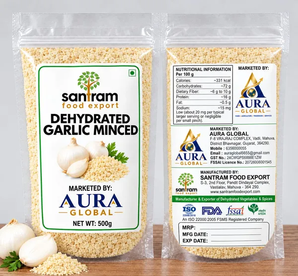 Aura_Global_Dehydrated_Garlic_Minced_500Gm