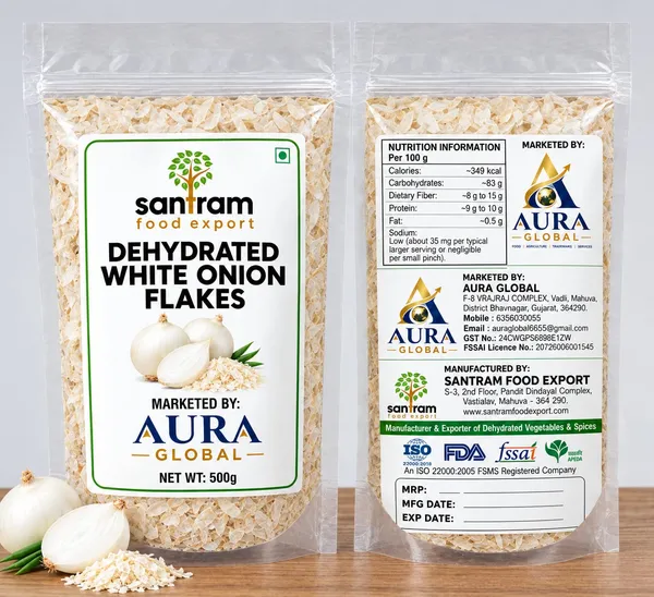 Aura_Global_Dehydrated_White_Onion_Flakes_500Gm