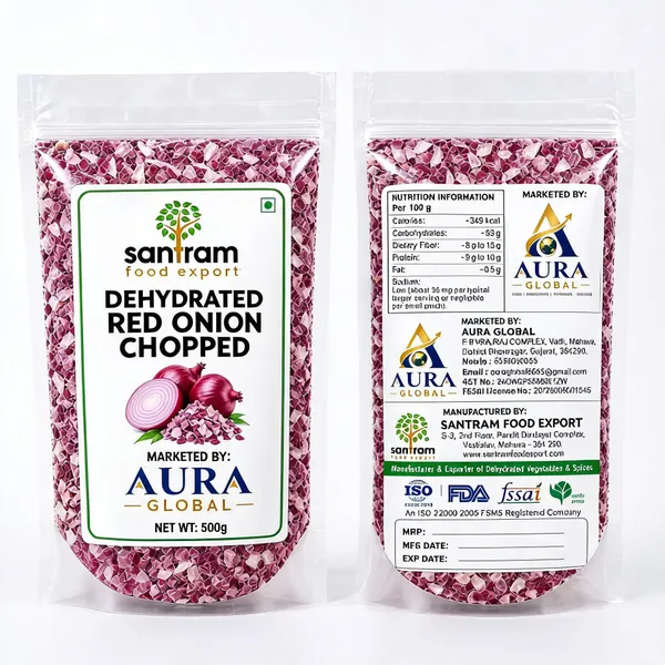 Aura_Global_Dehydrated_Red_Onion_Chopped_500Gm