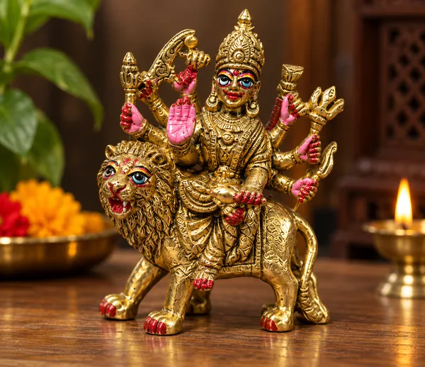 Brass_Traditional_Maa_Durga_Idol