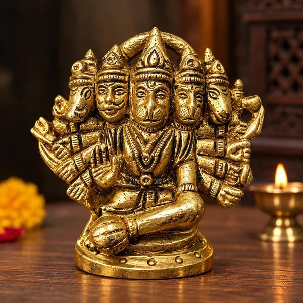 Brass_And_Gold_Metal_Alloy,_Painted_Or_Plated_Finish_Religious_Idol_For_Home_Temple,_Pooja_And_Spiritual_Decor