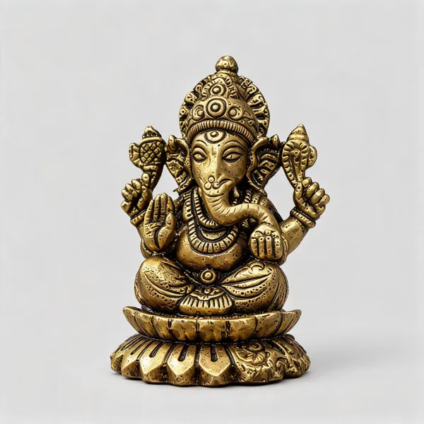 Brass_And_Gold_Brass_Metal,_Painted_Or_Polished_Finish_Religious_Idol_For_Home_Temple,_Pooja_And_Spiritual_Decor