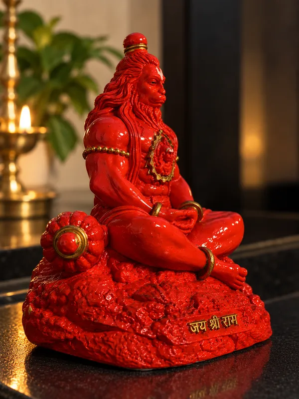 Red_Seated_Hanuman_Idol