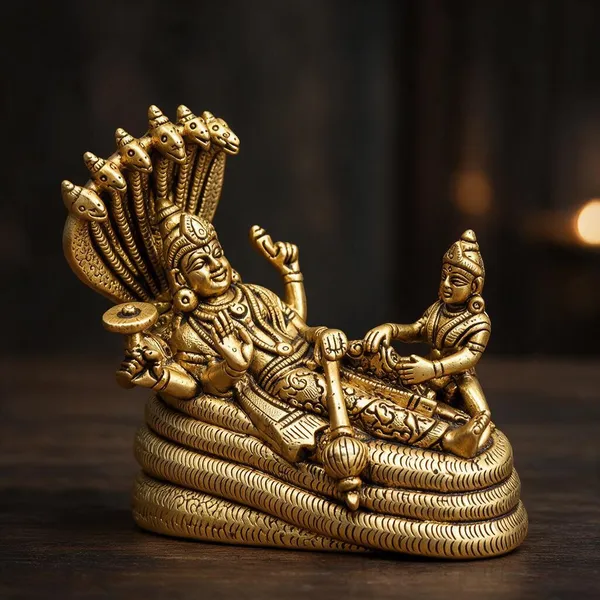 Brass_And_Gold_Brass_Metal,_Painted_Or_Polished_Finish_Religious_Idol_For_Home_Temple,_Pooja_And_Spiritual_Decor