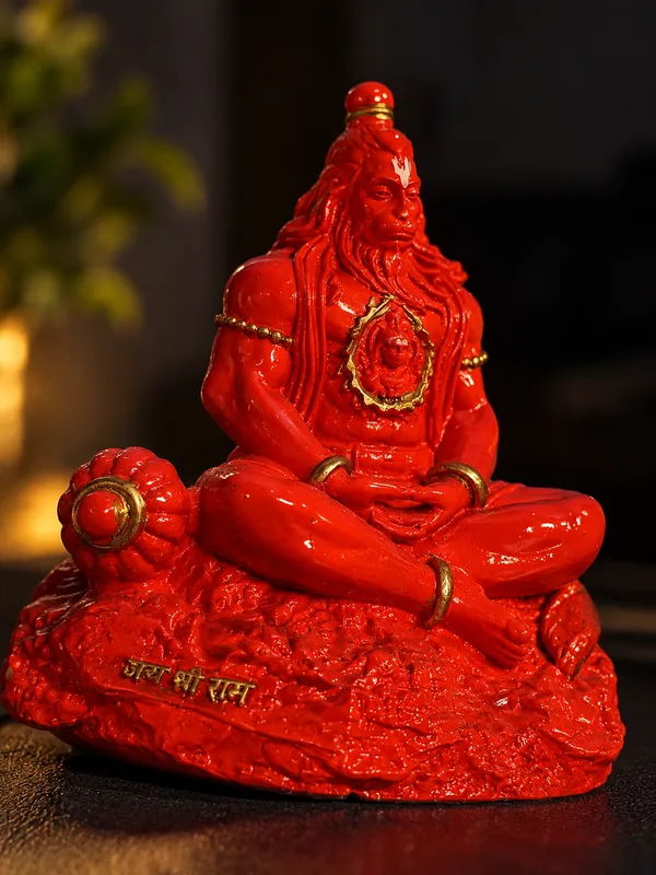 Red_Seated_Hanuman_Idol