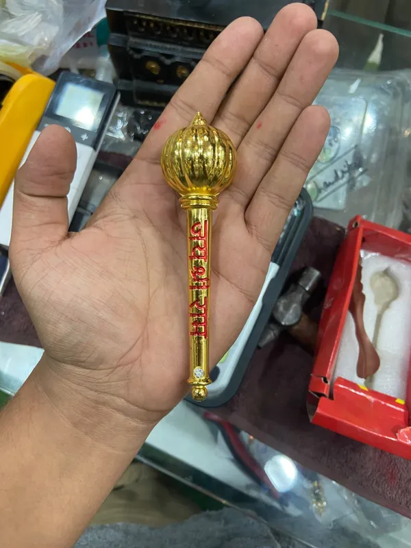 Gold-Tone_Hanuman_Gada_Decorative_Figurine