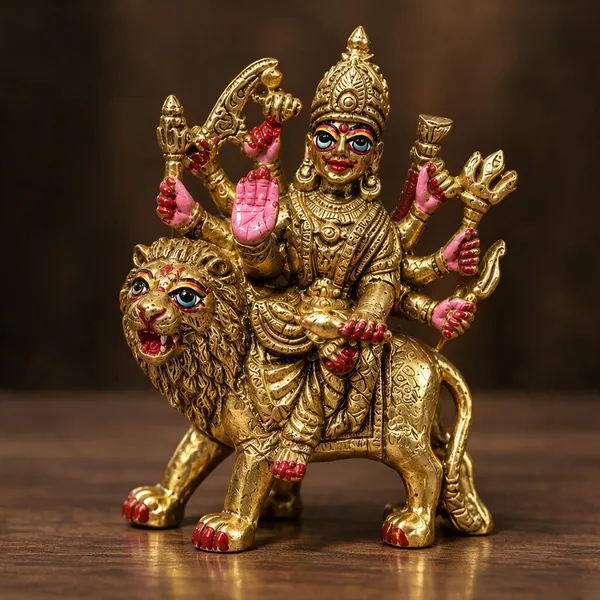 Brass_And_Gold_Brass_Metal,_Painted_Or_Polished_Finish_Religious_Idol_For_Home_Temple,_Pooja_And_Spiritual_Decor