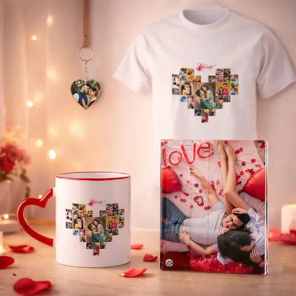 Personalized_Gift_Set_With_T_Shirt_Mug_Frame_And_Keychain