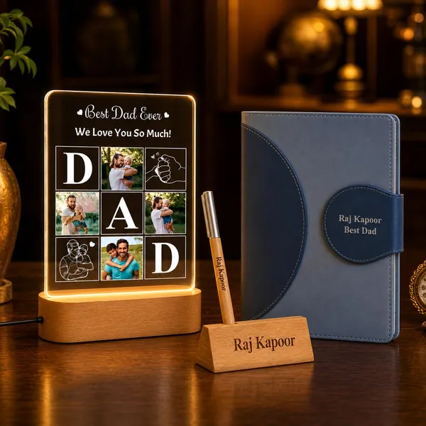 Personalized_Photo_Lamp_With_Diary_And_Pen_Stand_Gift_Set
