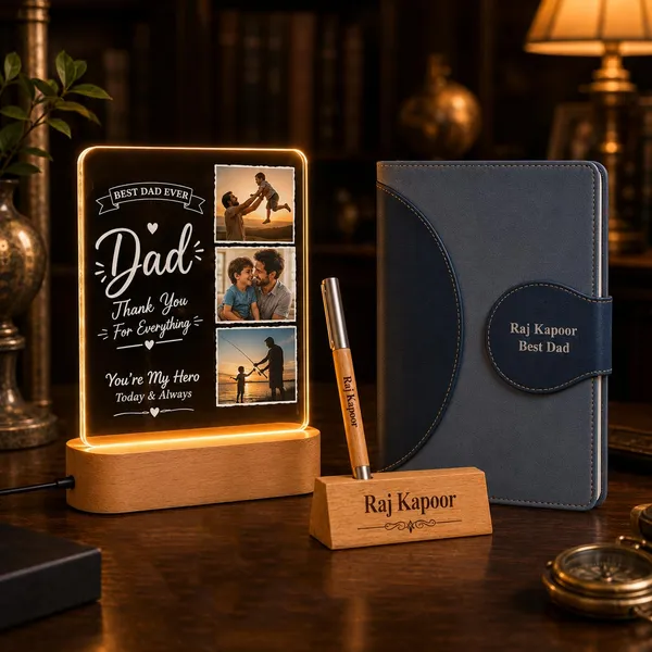 Personalized_Photo_Lamp_With_Diary_And_Pen_Stand_Gift_Set