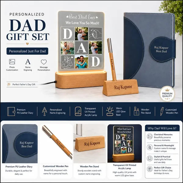 Personalized_Photo_Lamp_With_Diary_And_Pen_Stand_Gift_Set