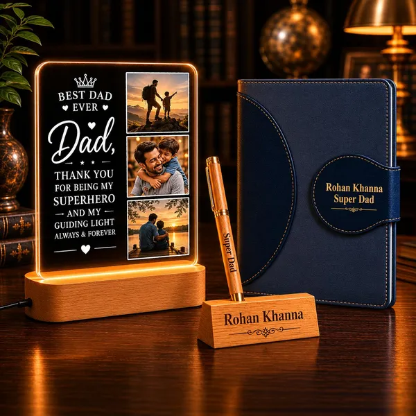 Personalized_Photo_Lamp_With_Diary_And_Pen_Stand_Gift_Set