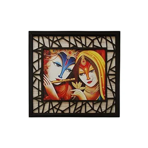 Canvas_Mdf_Wood_Devotional_Radha_Krishna_Framed_Wall_Painting