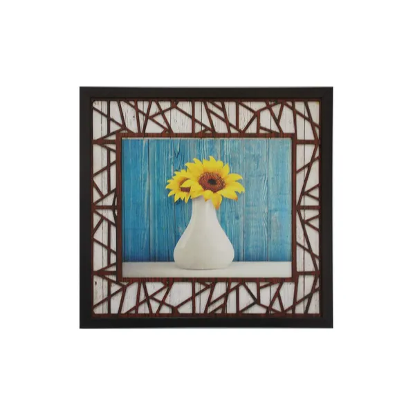 Canvas_Mdf_Wood_Sunflower_Framed_Wall_Art