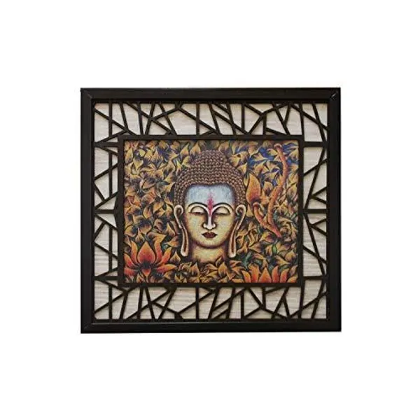 Canvas_Mdf_Wood_Spiritual_Buddha_Framed_Wall_Painting