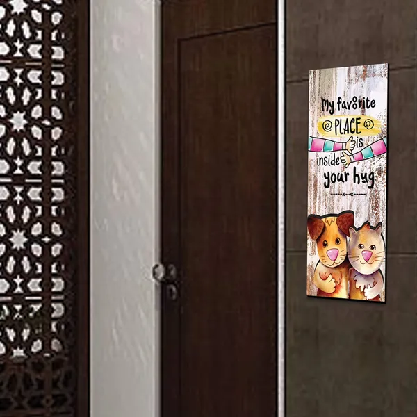 Mdf_Multicolour_Quote_Framed_Wall_Painting