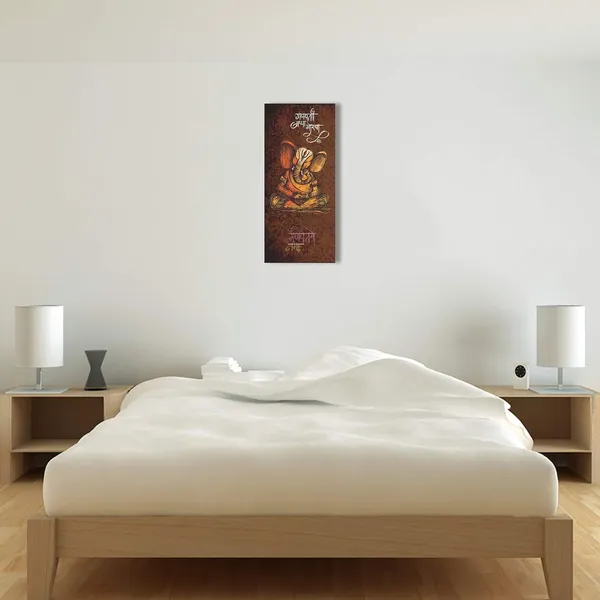 Pvc_Brown_Lord_Ganesh_Devotional_Wall_Sticker