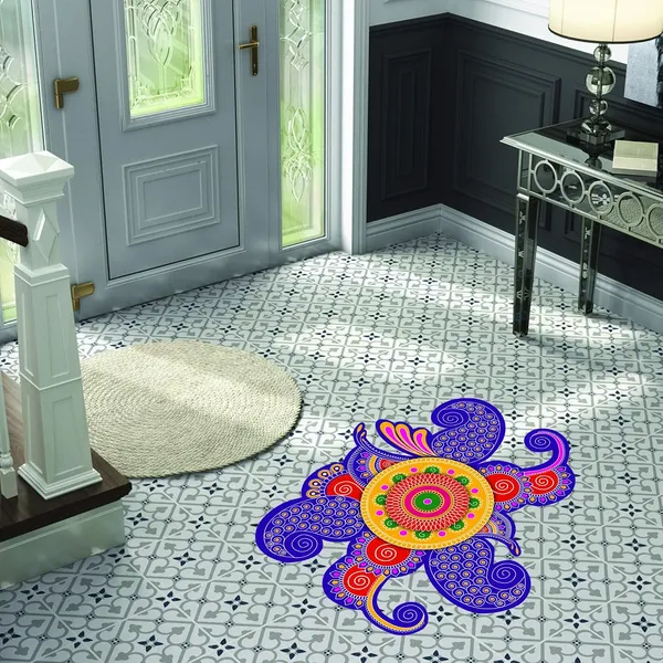 Vinyl_Multicolour_Rangoli_Floor_Sticker