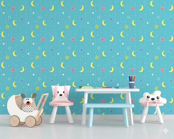 Multicolor_Pvc_Abstract_Kids_Room_Wallpaper