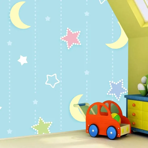 Multicolor_Pvc_Abstract_Kids_Room_Wallpaper