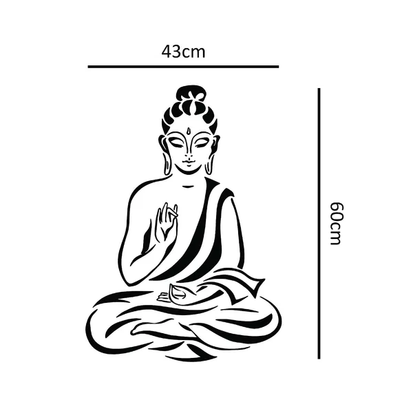 Vinyl_Black_White_Buddha_Wall_Sticker