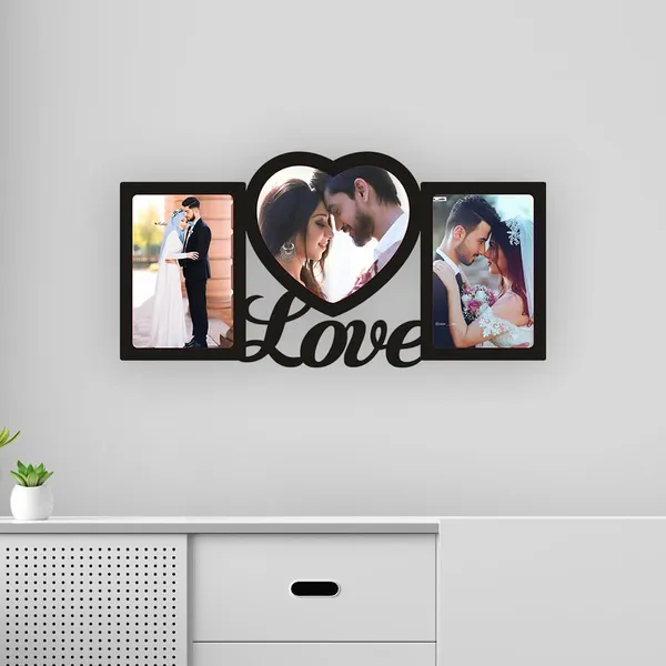 Mdf_Black_Couple_Collage_3-Photo_Frame